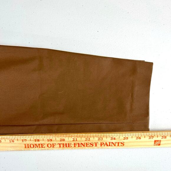 Theory Pull On Brown Elastic Waist Straight Leg Pant Trouser Sz 4 MSRP $129 - Picture 4 of 8